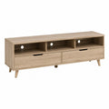 Dębowa szafka RTV z płyty MDF 150x40x45 cm