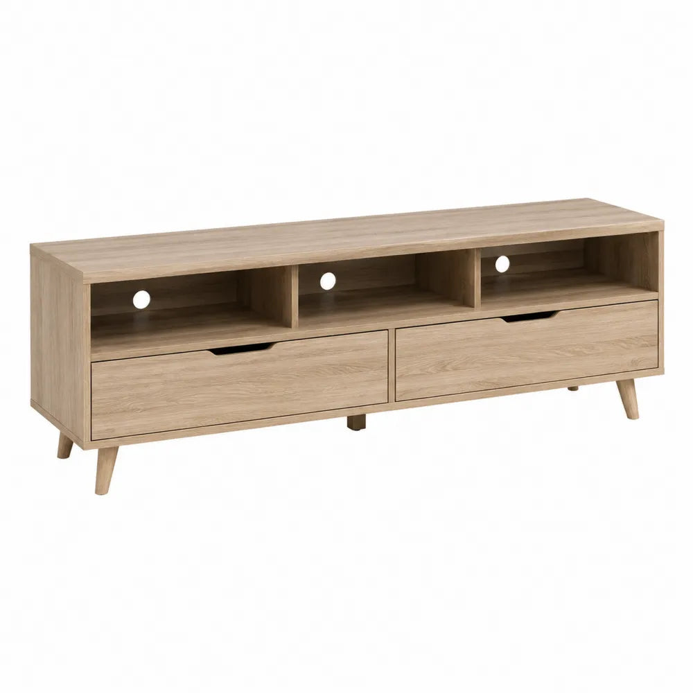 Dębowa szafka RTV z płyty MDF 150x40x45 cm